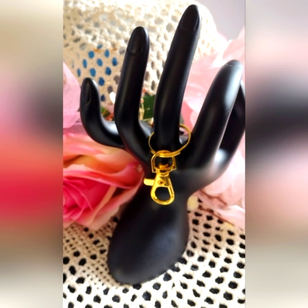 Custom Designed Keychain Using Vintage Jewelry - image 3